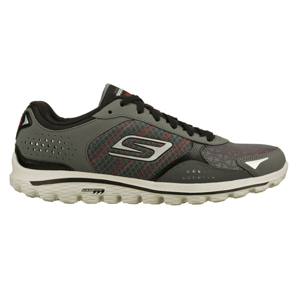 Skechers Men Extra Wide Fit (4E) Shoes - Lynx Charcoal/Black