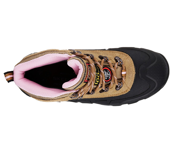 Skechers Women Work: Relaxed Fit Radford - Ligonier WP Comp Toe Light Brown