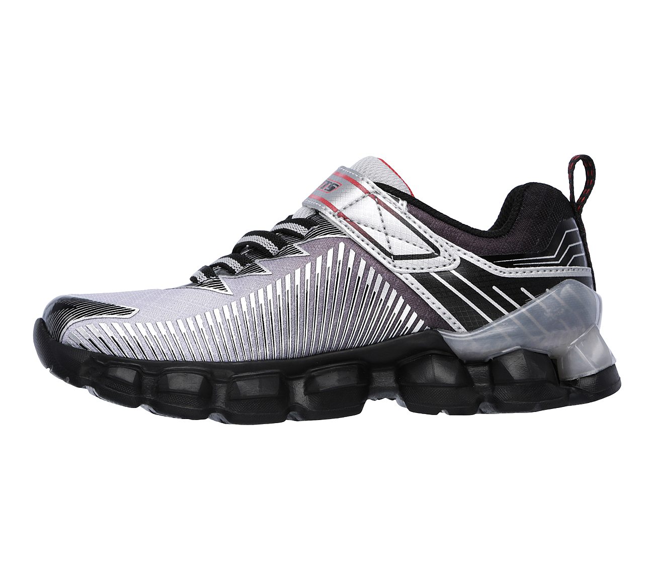 Skechers Boys S Lights: Flashpod - Scoria Sliver/Black