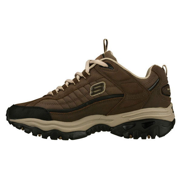 Skechers Men Wide Fit (2E) Shoes - Downforce Brown/Taupe