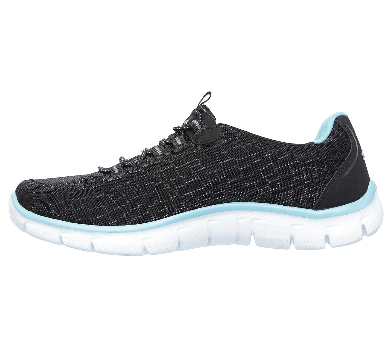 Skechers Women Relaxed Fit Sport: Empire - Rock Around Black/Turquoise