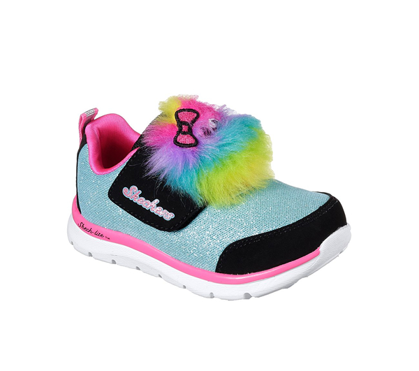 Skechers Girls Skech-Lite - Lil Critter Turquoise/Black