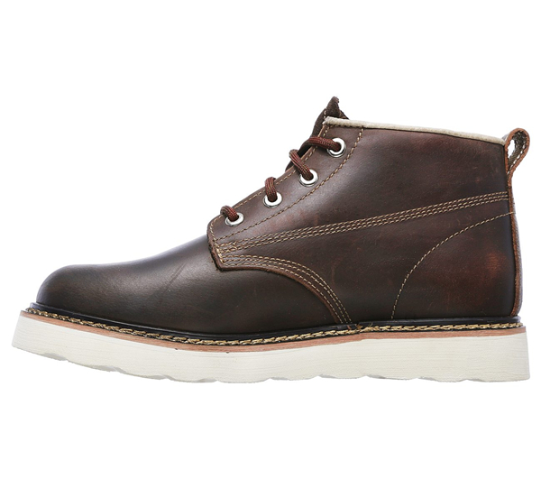 Skechers Men Work: Relaxed Fit Pettus - Enderlin Dark Brown