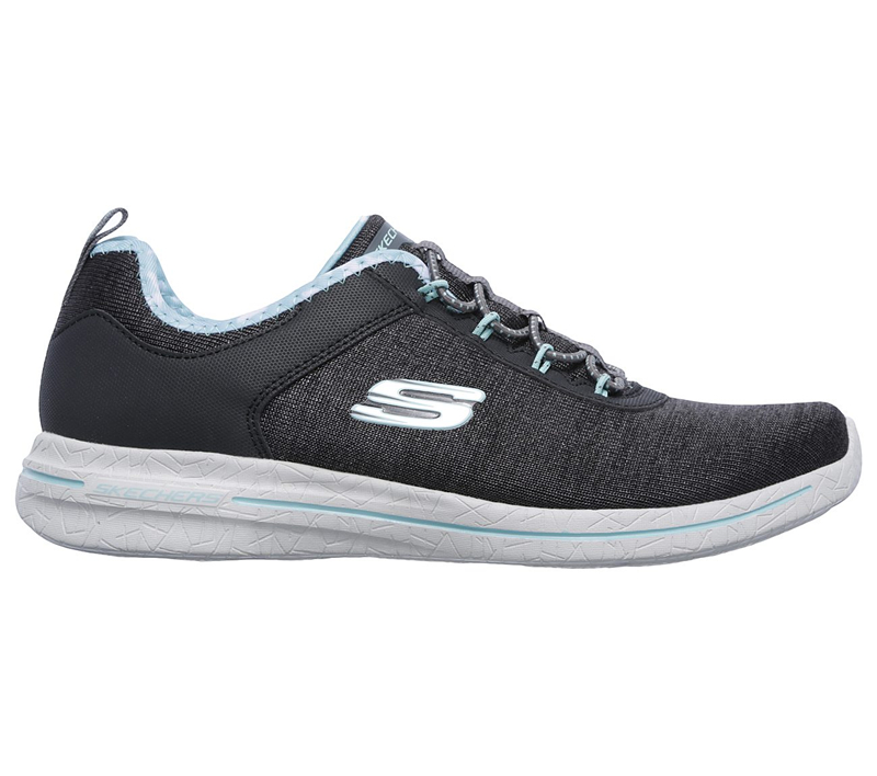Skechers Women Burst 2.0 - Sunny Side Charcoal/Light Blue