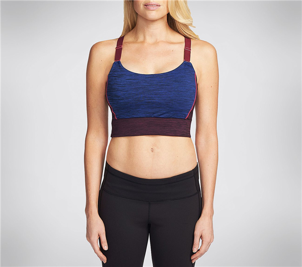 Skechers Women In View Bra Top Blue