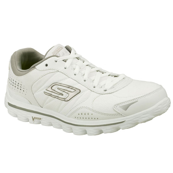 Skechers Men Extra Wide Fit (4E) Shoes - Flash LT White/Gray