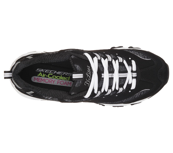 Skechers Women D'lites - Me Time Black/White