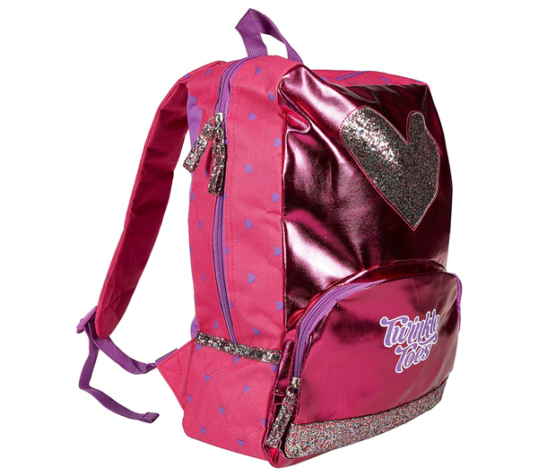 Skechers Girls Twinkle Toes: All My Heart Nap Backpack Pink