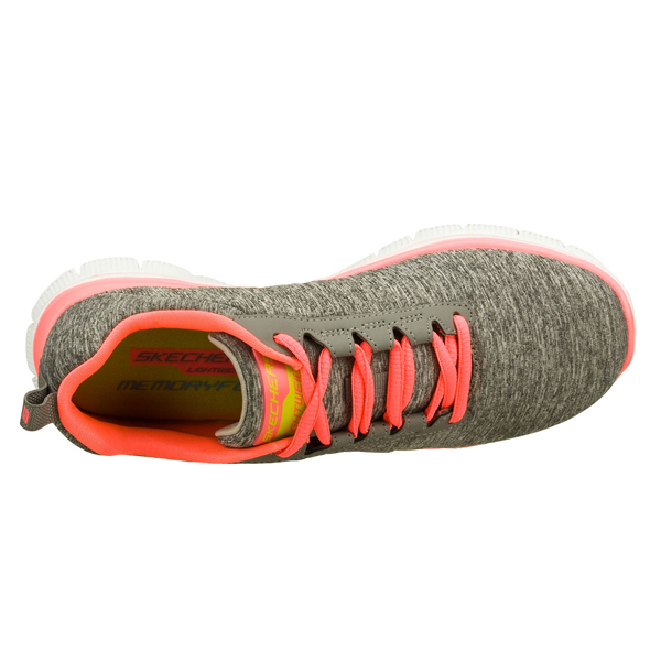 Skechers Women Flex Appeal - Next Generation Gray/Coral