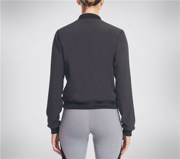 Skechers Women Ash Reversible Bomber Jacket Black/Multi