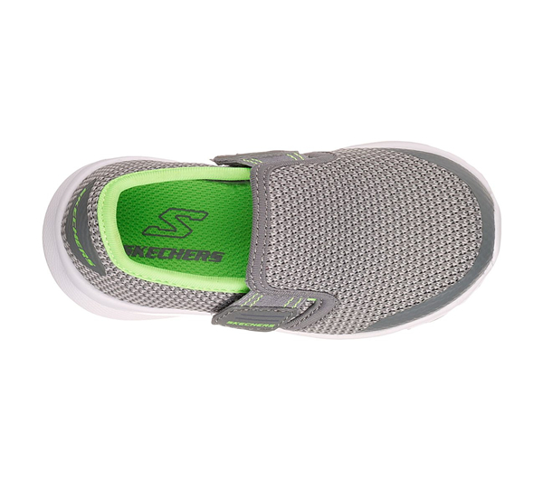 Skechers Boys Skech Stepz - Power Stride Charcoal/Lime