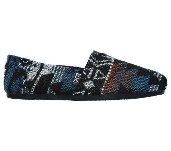 Skechers Women Bobs Plush - Festival Star Black/Red/Blue