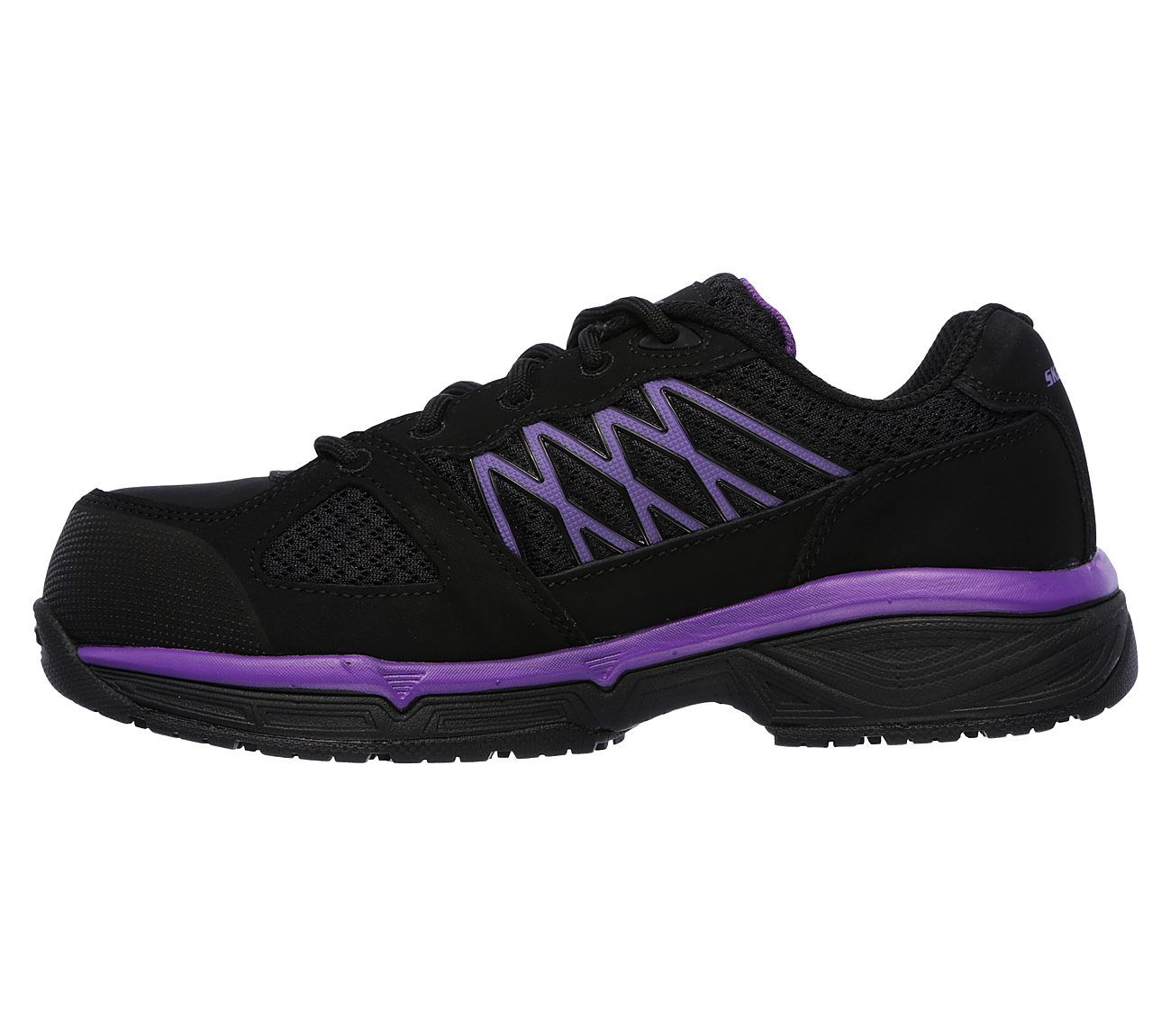 Skechers Women Work Relaxed Fit: Conroe - Kriel ESD Black/Purple