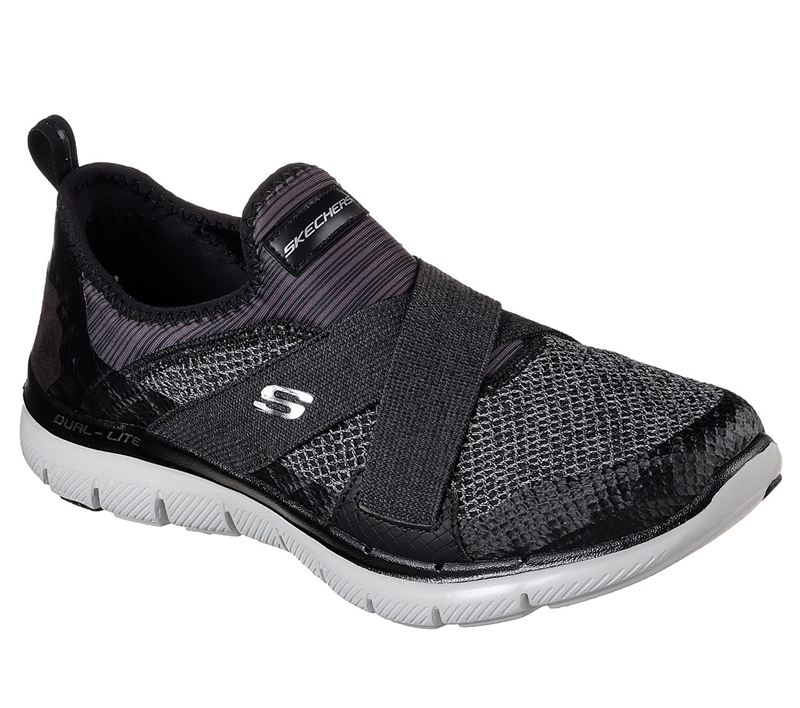 Skechers Women Flex Appeal 2.0 - New Image Black/Gray