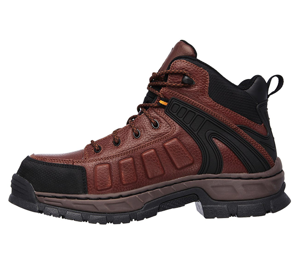 Skechers Men Work: Relaxed Fit Vinten - Gurdon Comp Toe Brown