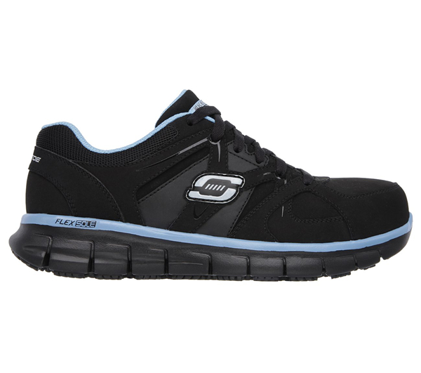 Skechers Women Work: Synergy - Sandlot Alloy Toe Black/Blue