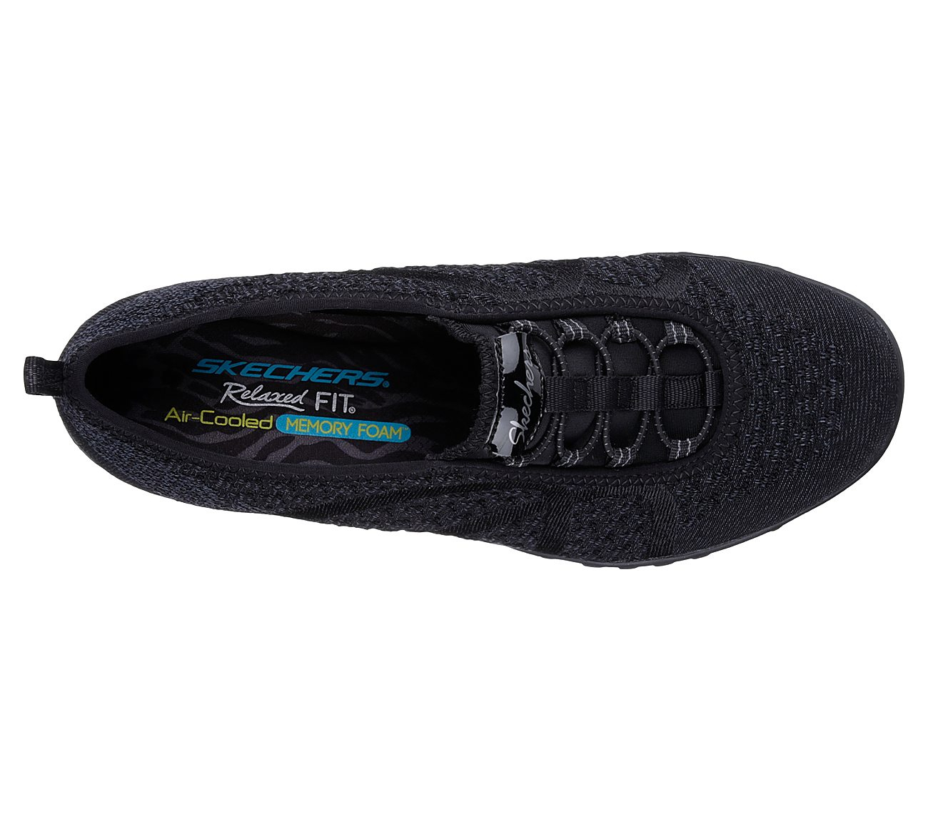 Skechers Women Relaxed Fit: Breathe Easy - Fortune-Knit Black