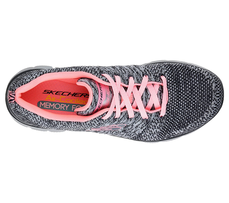 Skechers Women Flex Appeal 2.0 - High Energy Charcoal/Coral