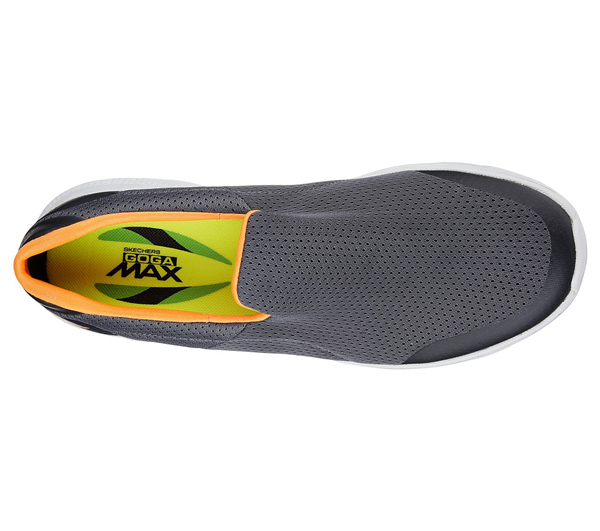 Skechers Men GOwalk 4 - Incredible Charcoal/Orange