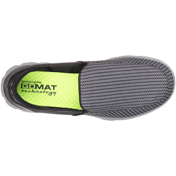 Skechers Men Extra Wide Fit (4E) Shoes - Charcoal/Orange