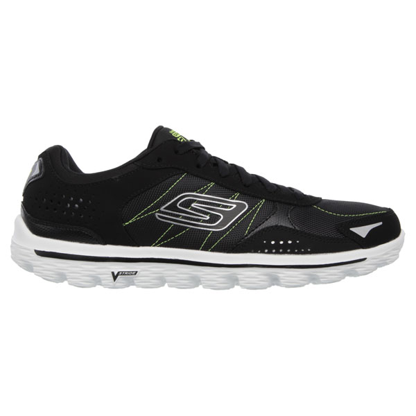 Skechers Men Extra Wide Fit (4E) Shoes - Flash DNA Black/Lime
