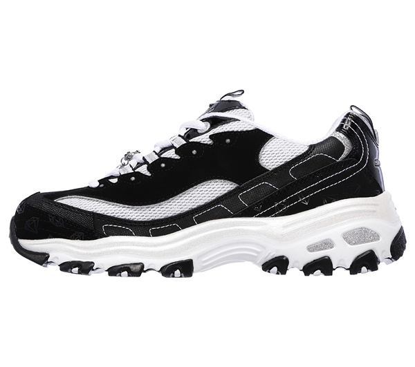 Skechers Women D'Lites - Be Dazzling Black/White