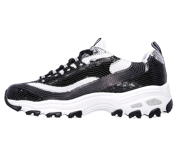 Skechers Women D'Lites - Made to Shine Black/White