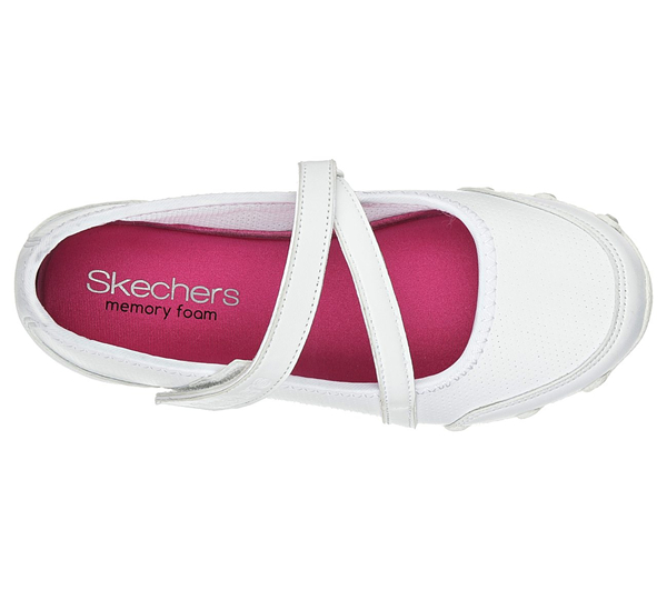 Skechers Girls Bikers II - Campus Craze White