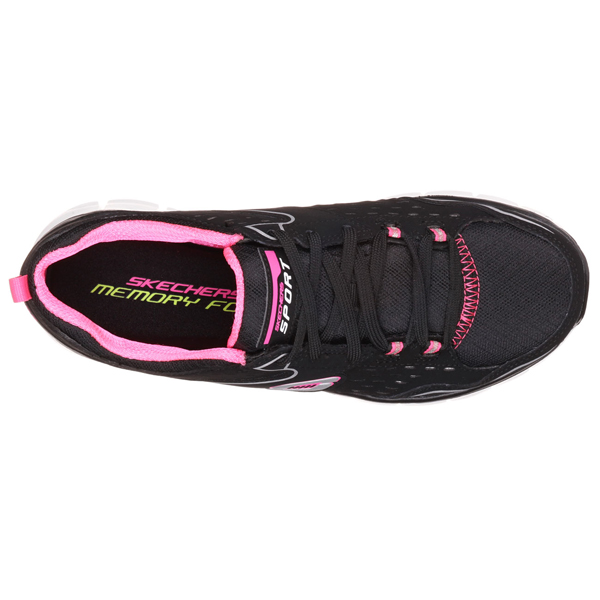 Skechers Women Synergy - Front Row Black/Hot Pink