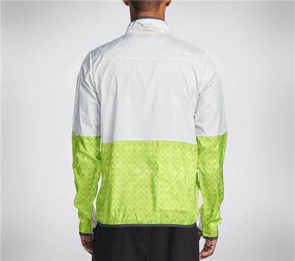 Skechers Men Houston Marathon Headwind Packable Jacket HGray/Yellow