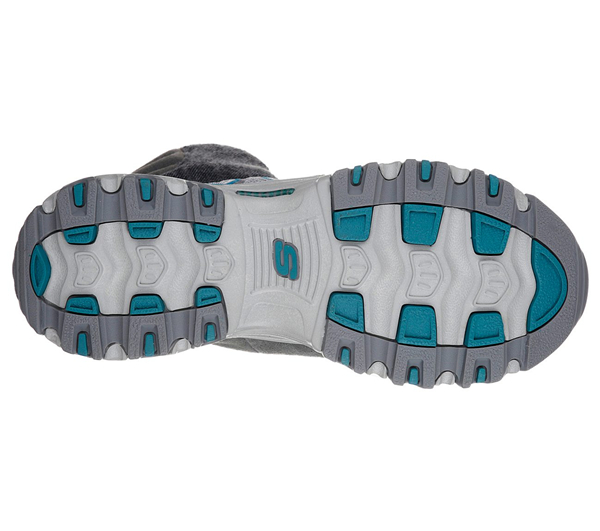 Skechers Women D'Lites - Snow Park Charcoal