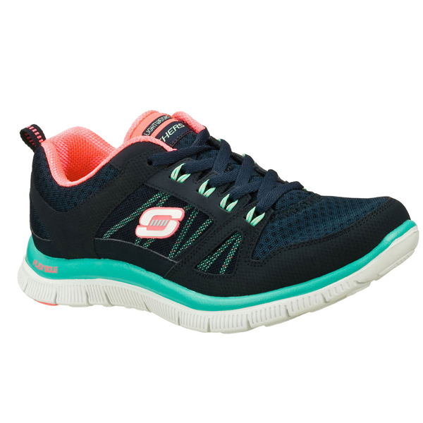 Skechers Women Flex Appeal - Adaptable Navy/Green