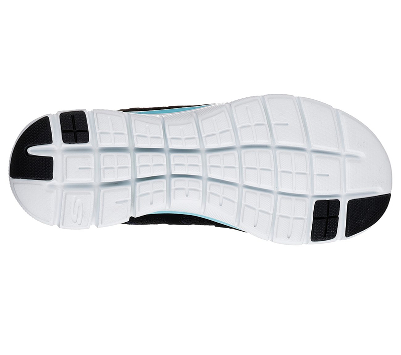 Skechers Women Flex Appeal 2.0 - Simplistic Black/Turquoise