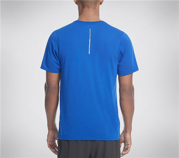 Skechers Men Run the Coast Tee Shirt Blue