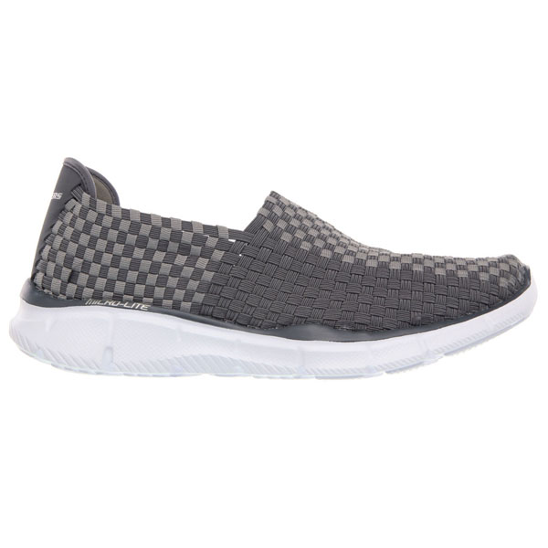 Skechers Men Wide Fit (2E) Shoes - Familiar Charcoal