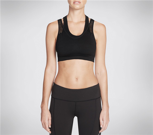 Skechers Women Flex 'Fer Bra Top Black