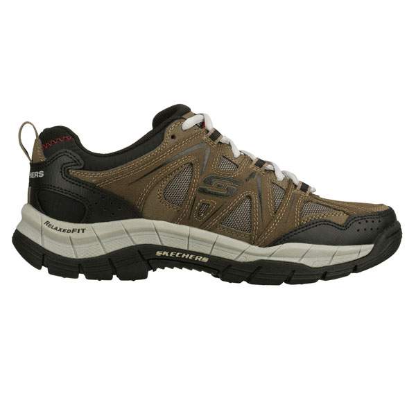 Skechers Men Extra Wide Fit (4E) Shoes - Rig Brown/Black