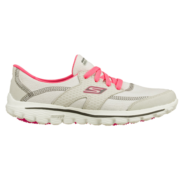 Skechers Women GOwalk 2 Golf - Gray/Hot Pink