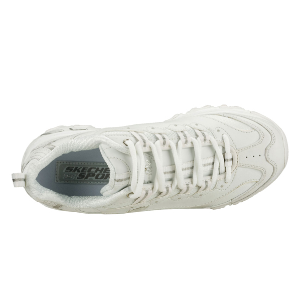 Skechers Women D'lites White/Silver