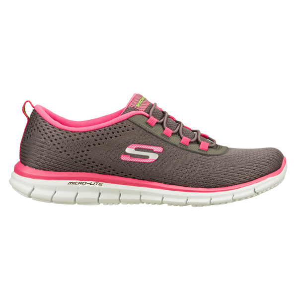 Skechers Women Glider - Game Maker Gray/Hot Pink