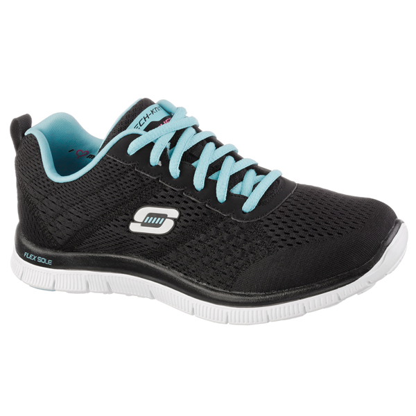 Skechers Women Flex Appeal - Obvious Choice Black/Light Blue