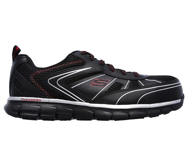 Skechers Men Work: Synergy - Fosston Alloy Toe Black/Red