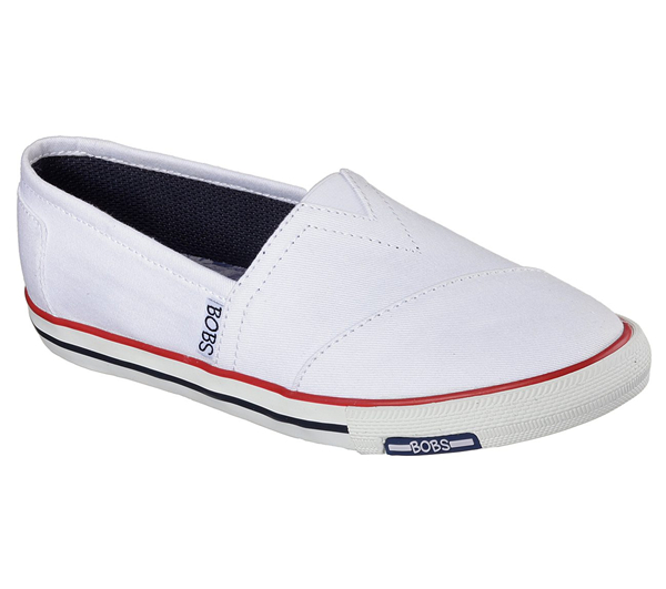Skechers Women Bobs Lo-Topia - Pleasantville White/NavyR