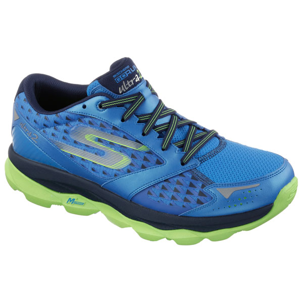 Skechers Men Extra Wide Fit (4E) Shoes - Ultra Blue/Lime