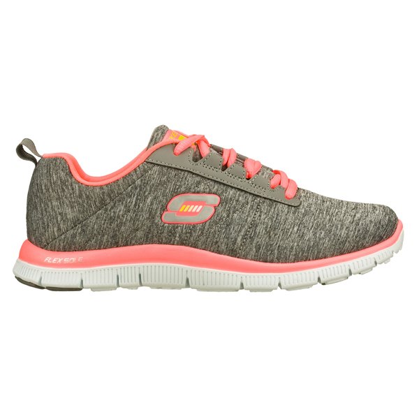 Skechers Women Flex Appeal - Next Generation Gray/Coral