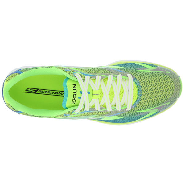 Skechers Men Extra Wide Fit (4E) Shoes - Lime/Blue