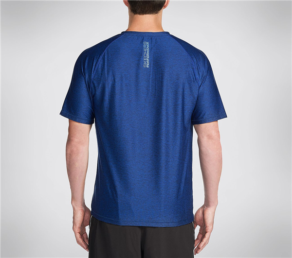 Skechers Men Eclipse V-Neck Tee Shirt Blue