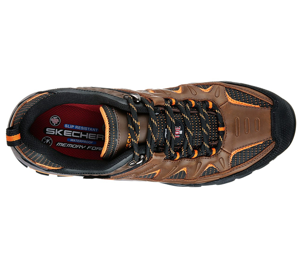 Skechers Men Work: Delleker WP Brown/Orange