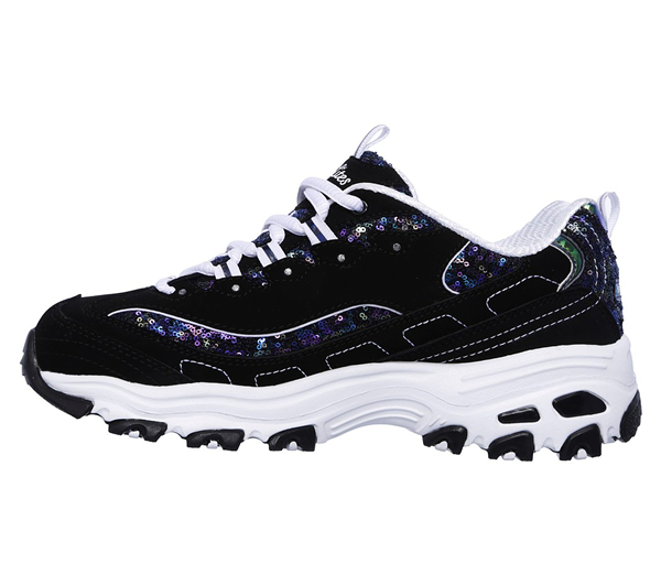 Skechers Women D'Lites - Fame Fortune Black/White