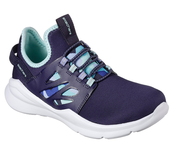 Skechers Girls Street Squad Navy/Aqua